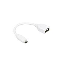 Raspberry Pi SC0727 USB USB A Female to Micro USB Male Cable 8CM White (789-21051007)