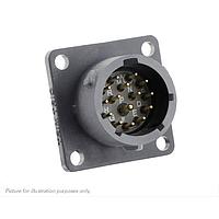 Eaton Souriau-Sunbank UTSX014D15PZ Receptacles Square flange receptacle, without backshell, with 15 male PCB contacts, IP68/69K in unmated conditions, keying Z