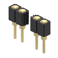 Mill-Max 830-10-020-10-004000 Unshrouded 2MM, 20P, 1R,CONCAVE TARGET PINS,SLDRTAI