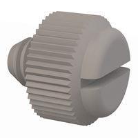 Essentra Components 50M060100T005 Slotted Thumb Slotted Thumb Screw, M6 X 1 Thread, 5mm Lg
