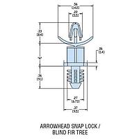 Heyco 10599F PCB Support HBS6-10 V-0 NATURAL