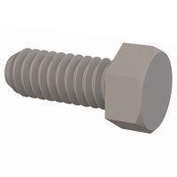 Essentra Components 012520H062 Cap Screw Hex Unslotted Bolt, 1/4-20 Thread, 5/8 Lg