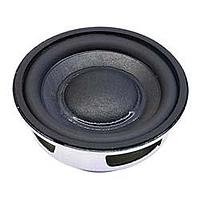 Same Sky (formerly CUI Devices) CMS-4017-34SP Speaker 40 mm, 17.5 mm deep, aluminum+PU, Rare Earth, 3 W, 4 ohm, 230 Hz, solder tabs