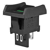 NKK Switches JWS11BAAF-A Rocker Switches GREEN LED