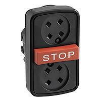 SCHNEIDER ZB5AA791 Momentary PLASTIC FLUSH 3 BTTN STOP WITHOUT CAPS