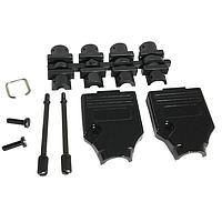 NorComp 970-009-040R011 Two Piece Backshell 9P TOP ENTRY DIECAST BLACK CHROMATE