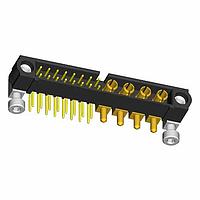 Harwin M80-5L11605M7-04-333-00-000 Power to the Board 16+4 Pos. Male Signal+Power Horizontal Throughboard Conn. Jackscrews