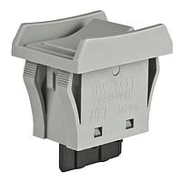 NKK Switches JWM11BHH-H Rocker Switches SPST TV5 RATED GRY BARRIER W/GRAY CAP