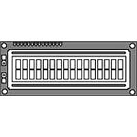 Hantronix HDM16216H-5-S00S COG LCD Character Display Modules Gray Reflective