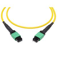 Molex 106283-0207 Fiber Optic Cable Assemblies QSFP-DD MPO-to-MPO P Cord 9/125um 3mm Single 16 Fiber 7.0m Lgth Yellow