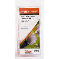 Molex 76650-0017 Connector Kits MINI-FIT JR CONN KIT .062" PLG/REC 282PC
