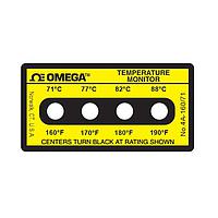 OMEGA 4A-A-160-30 Non-Reversible, Four point Horizontal Temperature Label (190 °F)