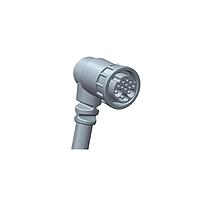 Amphenol LTW DCD-12AFEM-LR7A04 Sensor Cables / Actuator Cables Ceres, Large Size, Plastic, 20A+5A, 12 pins, Female Connector, Male (Power) + Female (Signal) Contact, Right Angle, 2 Points Lock, Overmolded, Length 4000mm, IP67