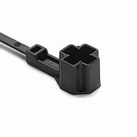 HellermannTyton 157-00326 Cable Tie Mounts Offset M5/M6 Stud Mount Tie, 7.5" Tie, 50lb Tensile Strength, PA46, Brown, 2000/pkg
