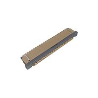 Amphenol FCI SFW22R-1STAE1LF FFC & FPC Connectors 1.00mm Flex Connector, SFW-R series, 22 Position, Bottom side Contact, Side Entry Surface Mount ZIF Connector, Lead Free, Selective Gold plated Terminals with Tin-plate Solder-tail.