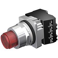 SIEMENS 52PT6B2A Push-to-Test PTT PL/ILL PB,MOM,FV,6V,RED,1NO-1NC