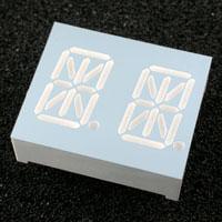 Kingbright PDA54-12SRWA Alphanumeric Display SUPER RED DIFFUSED 2 DIGIT ALPHA