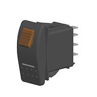 Carling Technologies V4D2HWHB-A8E00-0 Rocker Switches V4D2HWHB-A8E00-0
