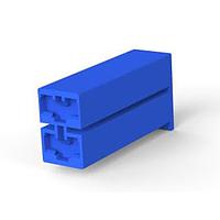 AMP Connectors - TE Connectivity 172210-6 Pin Housing POSITIVE LK 2P BLUE