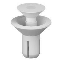 Essentra Components SRCS-4060W Snap C ftsunk Snap Rvt,Wht,3.5-4.5MM Hold