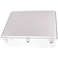 Bud Industries PTQ-11070 NEMA/IP Rated PC+10% Fiberglass Box with Stainless Steel Latch (13.8 X 13.8 X 5.9 In)