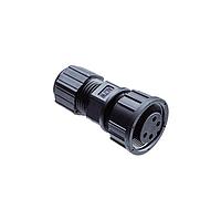 Amphenol LTW CU-18BFFA-SL7001 Standard Circular Connector Ceres, Middle Size, Plastic, 2A, 18 pins, Female Connector, Female Contact, Straight, Screw Thread, Solder, Field Installable, F4.0 - F9.6mm, IP67