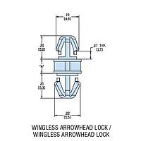 Heyco 10550 Metric Spacing HDLSP3-16M NATURAL NYL PCB Support