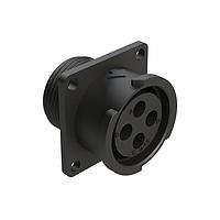 Amphenol SINE Systems FLS014N4S03 Connectors 4 POS SQUARE FLANGE RECEPT