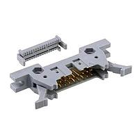 3M 4220-0200MD Terminals 3M Standard Socket/Header mil Compliant Wiremount Click Plug, Gray