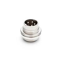 Amphenol Tuchel C091 31W004 100 2 Connectors Male recpt 4 Pin; Front MT