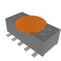 Samtec CLP-105-02-L-D-K Socket Low Profile Dual-Wipe Socket, .050" Pitch