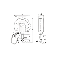 Mahr 4335905 Mechanical Dial Comparators (1002ZT, ± .0010", IP54)