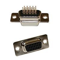 NorComp 180-044-213R021 Fiber Optic Connectors 44P Fem Vt Dip Sol w/ Clinch Nut 2