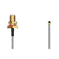 GCT (Global Connector Technology) CABLE 379 RF-050-A-1 RF Cable Assemblies I-Pex MHF2RPSMA STRJck R Mt 6 GHz,50mm, 1.13mm grey
