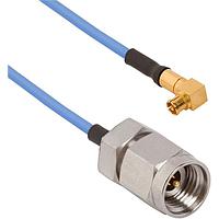 Amphenol SV Microwave FRSMPM-047-MS292-060 RF Cable Assemblies SMPM R/A F  2.92mm STR M 6"Cable