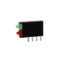 Dialight 571-0121F LED Circuit Board Indicators Green/Red Diffused 565/627nm, 5/8mcd