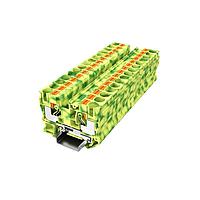 Amphenol Anytek APTS102PEYG00G DIN Rail Terminal Block APT 10mm2/1-1 PE YG Ground terminalSingle layer , 1in-1out Yellow-Green