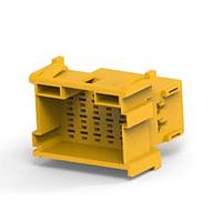 AMP Connectors - TE Connectivity 1-967629-4 Housings 18P 2TAB PLUG YELLOW CONNECTOR HOUSING