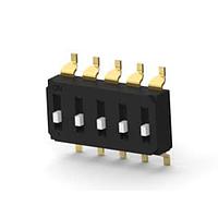 P&B 2319847-5 DIP Switches END STACK DIP 5P G RAISED TUBE