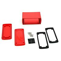 Bud Industries EXN-23356-RDP PCB Enclosure Extruded Aluminum Enclosure Red with Plastic Cover (2 X 4.5 X 2.7 In)