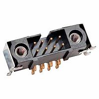 Harwin M80-5S21405MQ Plug Housing 2x7 WAY HORIZ MALE W/ SMT RETAINER