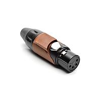 Amphenol Audio AX4FB1M Connectors 4P SOCKET F PLUG BLK W BRN MRK SLEEVE