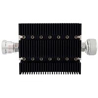 Fairview SA6DFDM100W-06  6 dB Fixed Attenuator 7/16 Female To 7/16 Male Directional Up To 6 GHz Rated To 100 Watts With Black Aluminum Heatsink Body