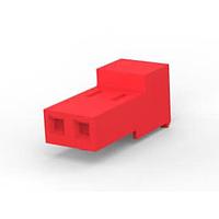 AMP Connectors - TE Connectivity 3-640433-2 Receptacle Housing CLOSED W/O TABS 2P Red 22 AWG
