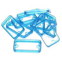 Hammond Manufacturing 1455DBTBU-10 Panel, End 1455D OPEN BEZEL TRANS BLUE