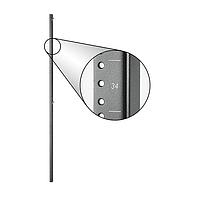 Panduit D5ERTB Racks & Rack Cabinets D-Type 12-24 Tapped E-Rails 600/800 mm W