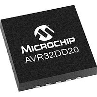 Microchip Technology AVR32DD20-E/REB MCUs 32KB, 4KB RAM, 20p, 24MHz, MVIO, 12b ADC, ZCD, DAC, 2xUART, SPI, TWI