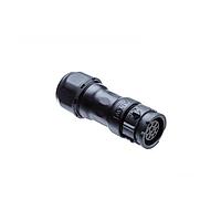 Amphenol LTW DC-03BMFB-QL8MPP Standard Circular Connector X-Lok, Large Size, Plastic, 20A, 03 pins, Male Connector, Female Contact, Straight, Push Lock, Screw-in, Field Installable, F10.0 - F12.0mm, IP68