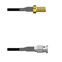 Amphenol Custom Cable Q-2V00V0003144i RF Cable Assemblies SMA-SJ/HDBNC-SP G174 144I