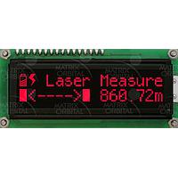 Matrix Orbital LK162-12-R-E LCD Character Display Modules 16x2 Red Txt Blk B/G Ext. Temp 12 key